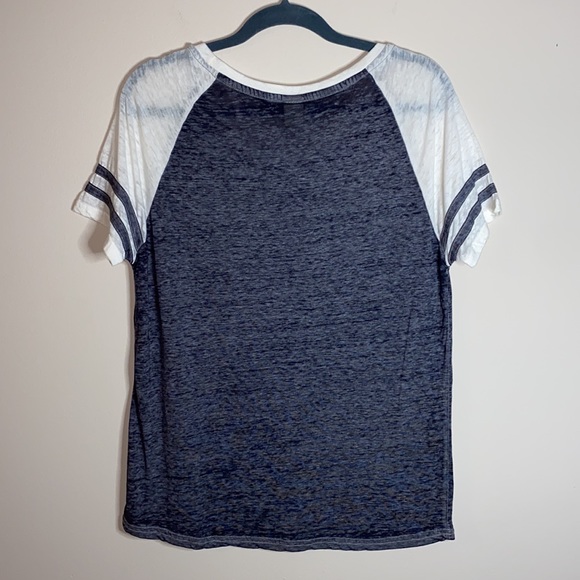 Exist Grey & White Striped Baseball Tee - Picture 3 of 6